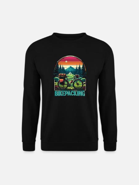 Bikepacking Sunset Trail - Unisex Sweatshirt - black