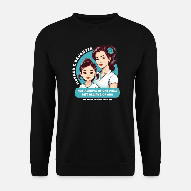 Mutter und Tochter - Unisex Pullover - Schwarz
