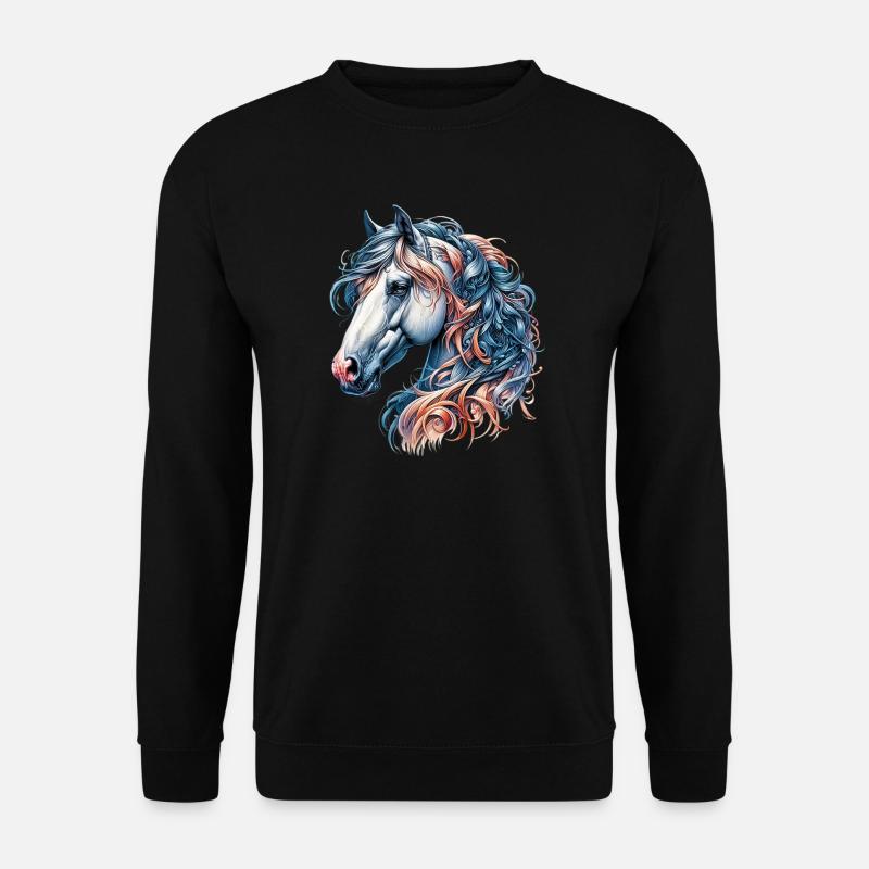 Pferd - Unisex Pullover - Schwarz