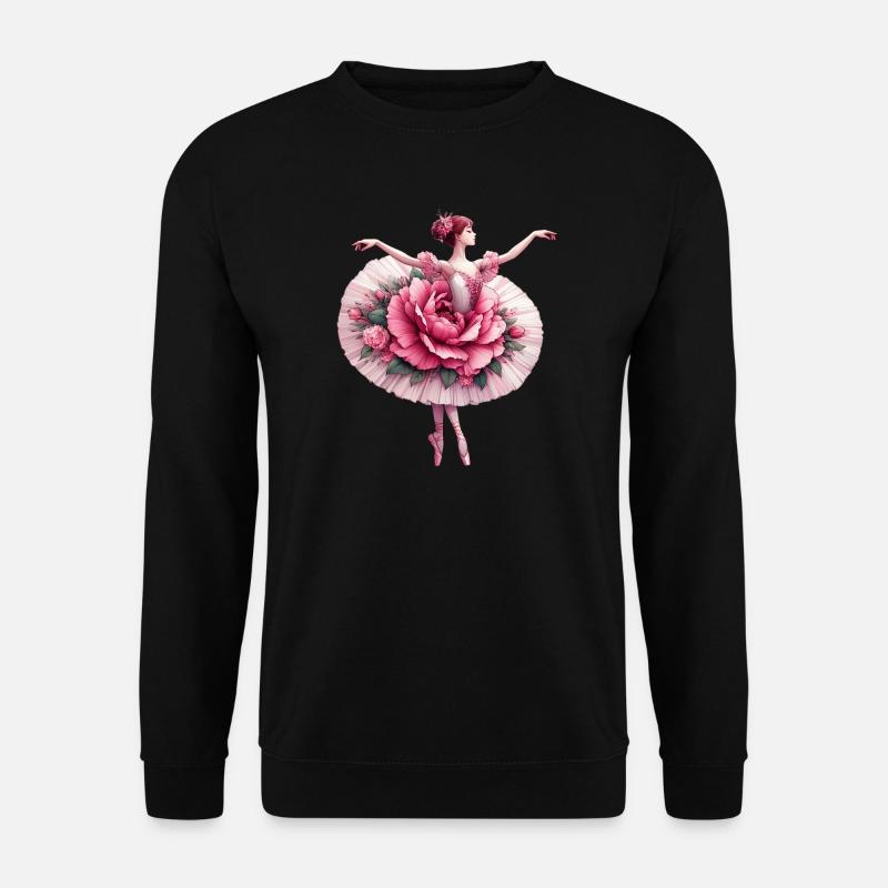 Ballet dancer with tutu - Unisex Sweatshirt - black