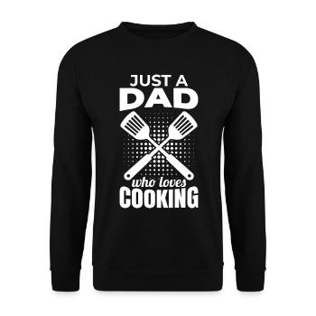 Papa Cuisinier - Sweat-shirt Unisexe - noir - Devant - Alina (178cm) & Michal (187cm)