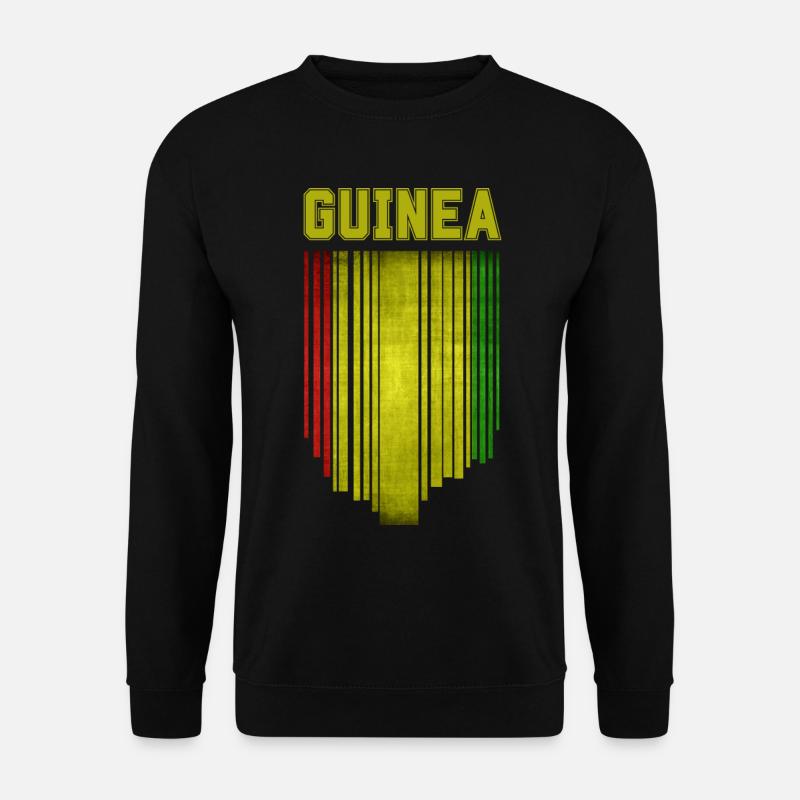 Guinea-Flagge, Guineischer Stolz - Unisex Pullover - Schwarz