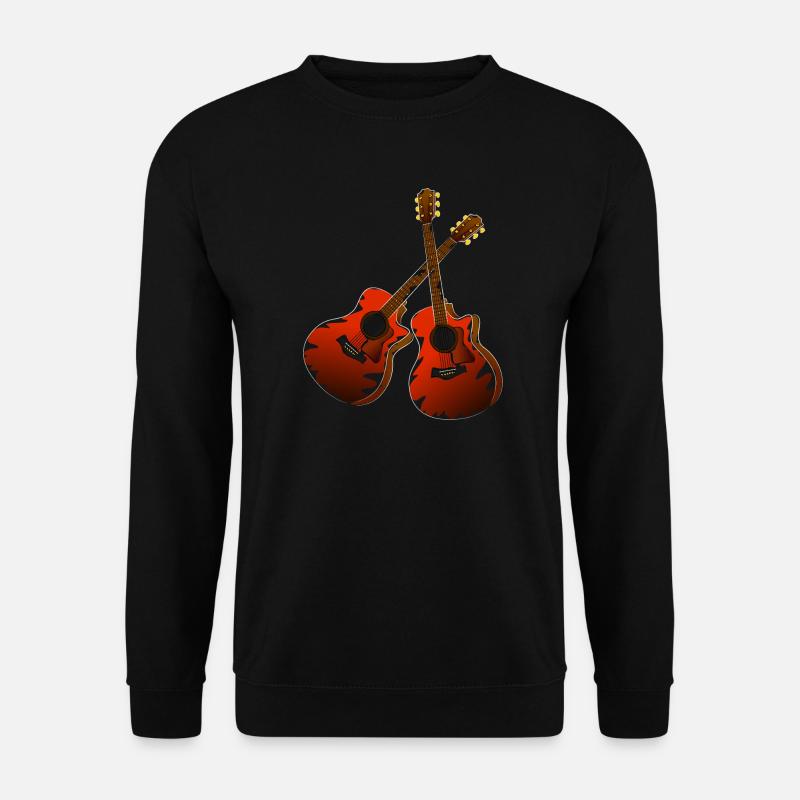 Gitarre musiker - Unisex Pullover - Schwarz
