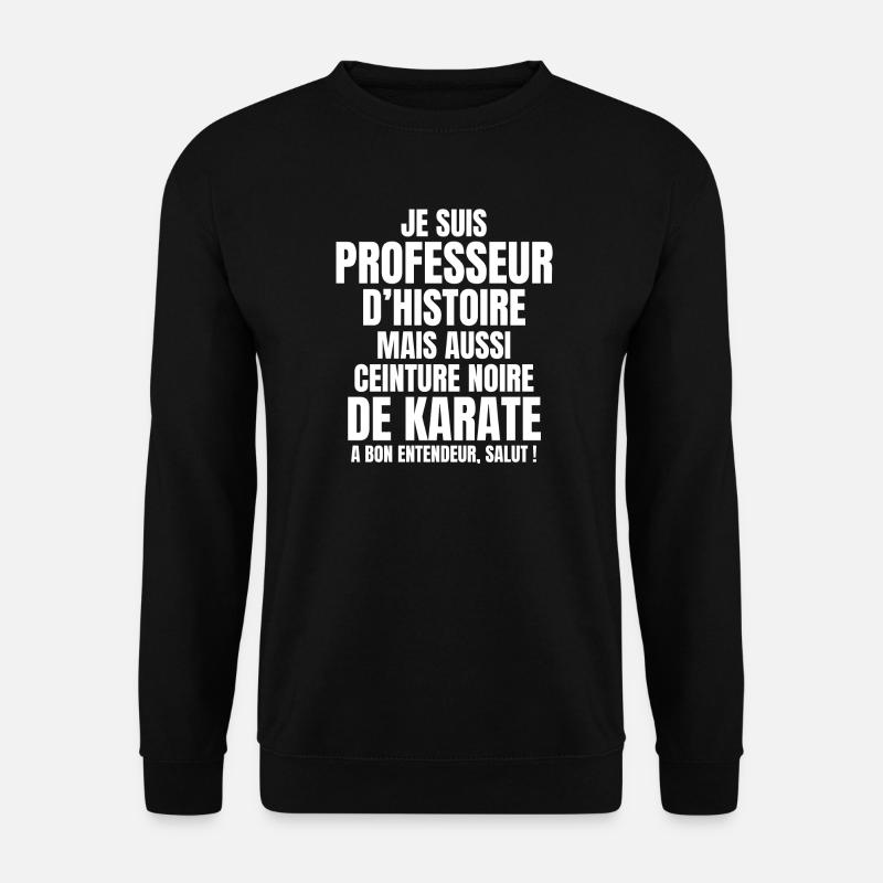 Lehrer, Lehrer, Geschichtslehrer - Unisex Pullover - Schwarz