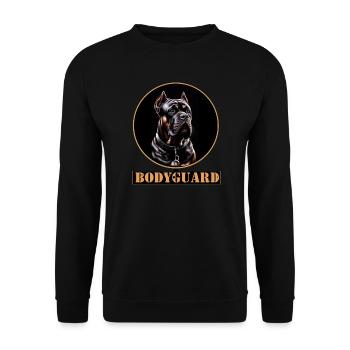 Bodyguard Cane Corso Portrait - Unisex Pullover - Schwarz - Vorne - Alina (178cm) & Michal (187cm)
