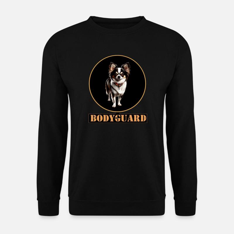 Bodyguard Chihuahua Circle - Unisex Pullover - Schwarz