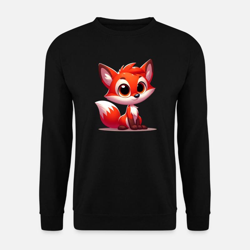 Fox - Unisex Sweatshirt - black
