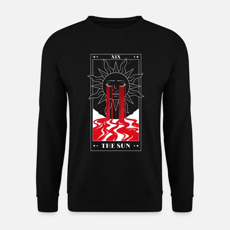 The Sun Tarot – Dark Occult Art - Unisex Pullover - Schwarz