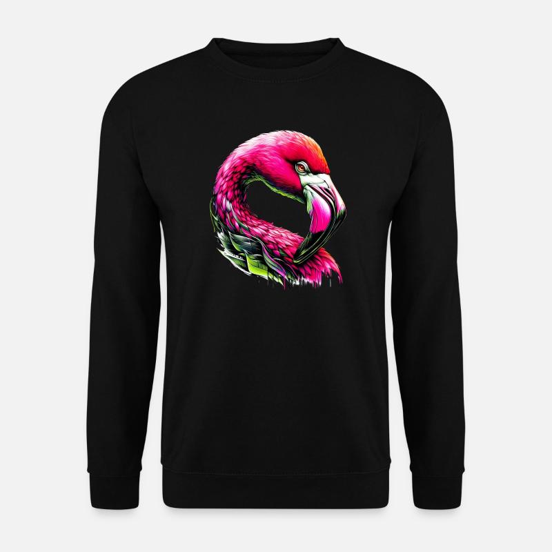 Flamingo - Unisex Pullover - Schwarz