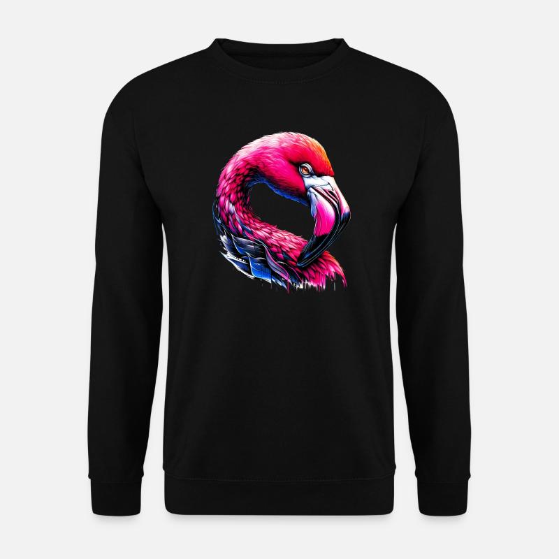 Flamingo - Unisex Pullover - Schwarz