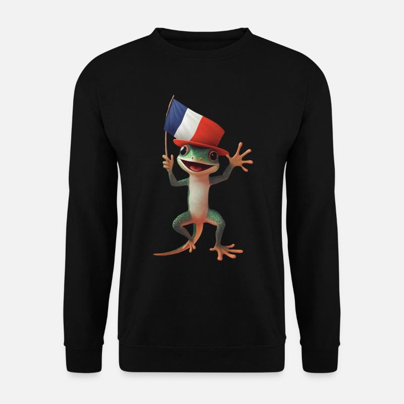 Gecko - Unisex Pullover - Schwarz