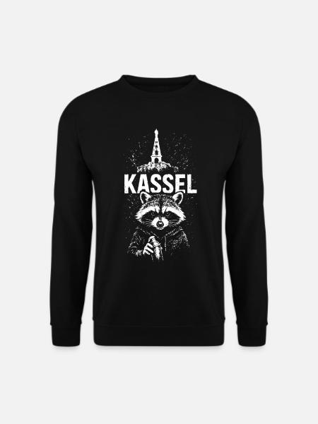 Kassel Herkules Waschbär Kassel - Unisex Pullover - Schwarz