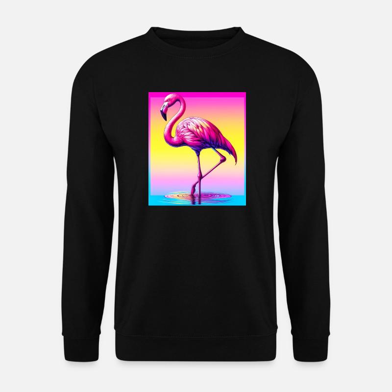 Flamingo - Unisex Pullover - Schwarz