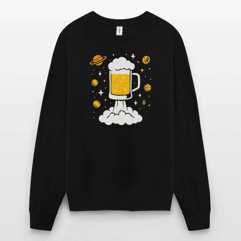 Fusée à bière dans l’espace Sweat-shirt Unisexe