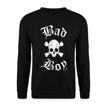 Conception de tatouage de crâne - Sweat-shirt Unisexe - noir - Devant - Alina (178cm) & Michal (187cm)