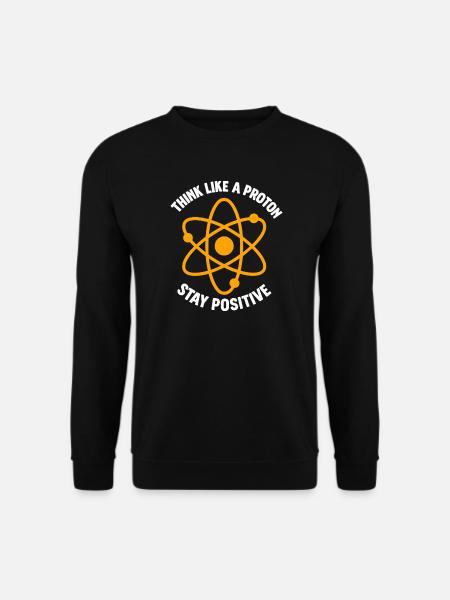 Proton Positive Thinking Atom Graphic - Unisex Sweatshirt - black