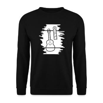 Guitar Quinn - Unisex Pullover - Schwarz - Vorne - Alina (178cm) & Michal (187cm)