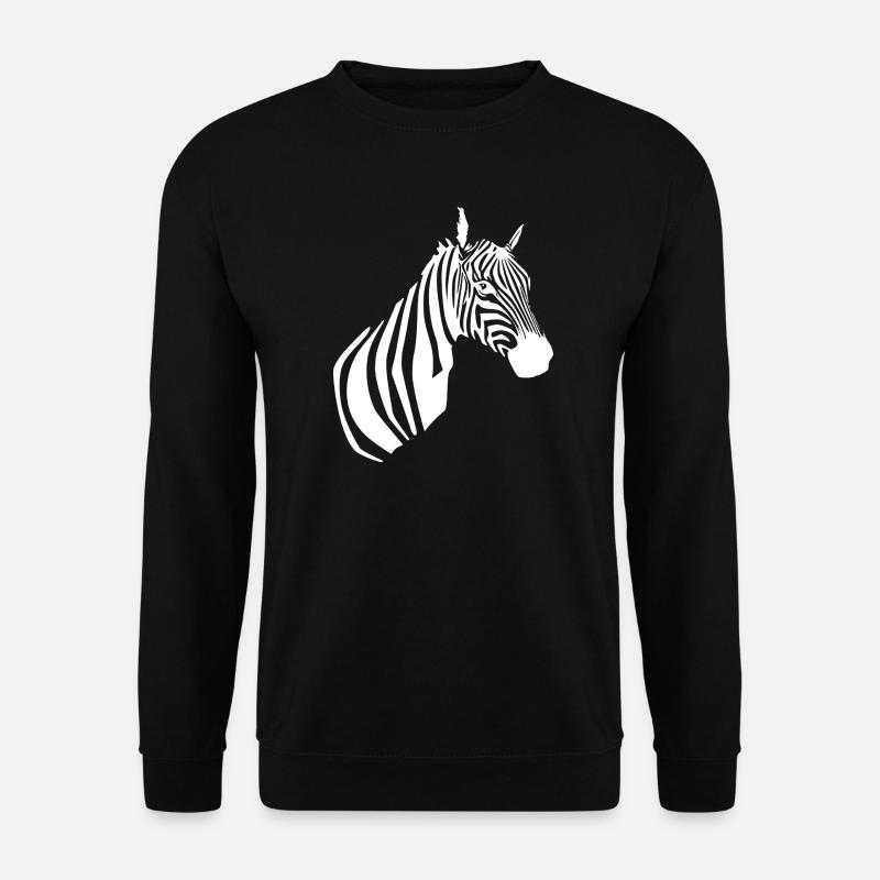 Zebra T-shirt  - Unisex Pullover - Schwarz