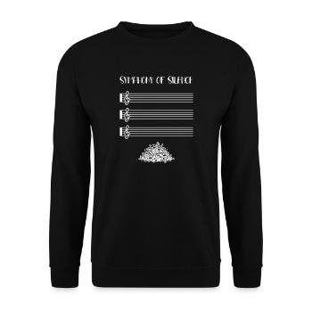 Symphony of Silence - Unisex Pullover - Schwarz - Vorne - Alina (178cm) & Michal (187cm)