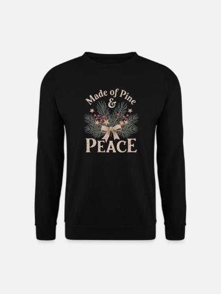Natural Christmas motif - Unisex Sweatshirt - black