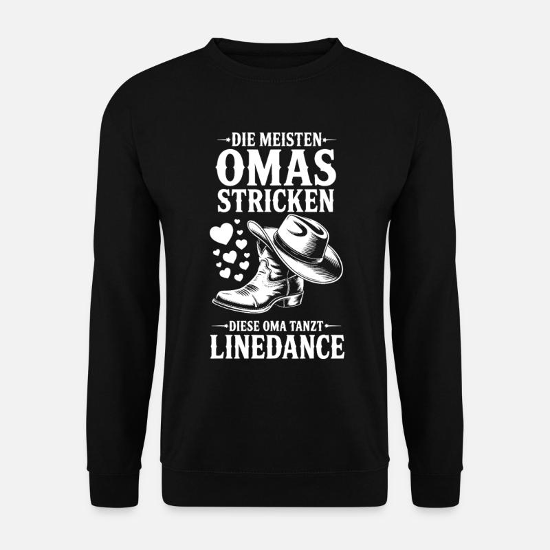 Grandma Dancing LineDance - Unisex Sweatshirt - black
