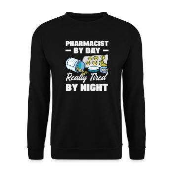 Pharmacist Pharmaceutical Technical - Unisex Sweatshirt - black - Front - Alina (178cm) & Michal (187cm)