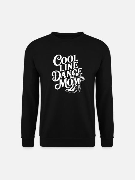 Line Dance Mom: Cool lettering - Unisex Sweatshirt - black