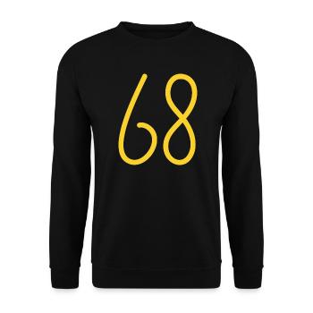 68 - Sweat-shirt Unisexe - noir - Devant - Alina (178cm) & Michal (187cm)