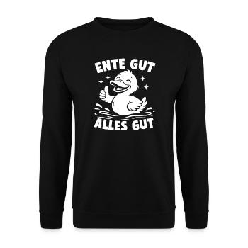 Baisse-toi bien Tout est bon - Sweat-shirt Unisexe - noir - Devant - Alina (178cm) & Michal (187cm)