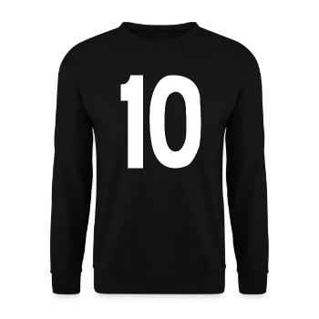 10 - Unisex Pullover - Schwarz - Vorne - Alina (178cm) & Michal (187cm)