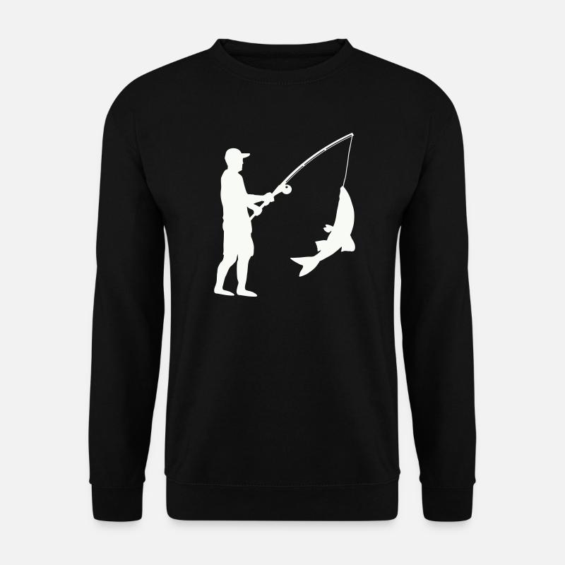 Angeln Fishing - Unisex Pullover - Schwarz