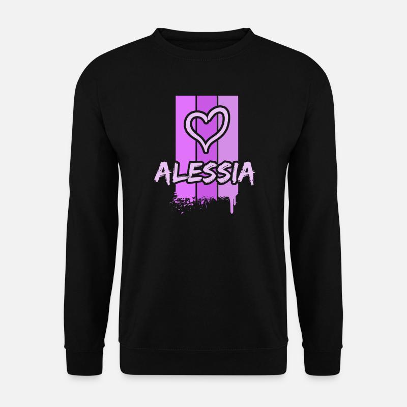 Idée cadeau : Alessia - Sweat-shirt Unisexe - noir