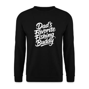 L’ami pêcheur préféré de papa - Sweat-shirt Unisexe - noir - Devant - Alina (178cm) & Michal (187cm)