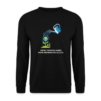Urban Gardening, Technik, Hobby Design - Unisex Pullover - Schwarz - Vorne - Alina (178cm) & Michal (187cm)