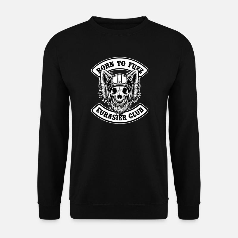 Eurasier | Fuzz Rocker Biker - Unisex Pullover - Schwarz