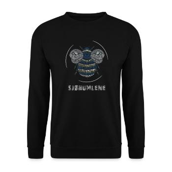 Die See hüpft - Unisex Pullover - Schwarz - Vorne - Alina (178cm) & Michal (187cm)
