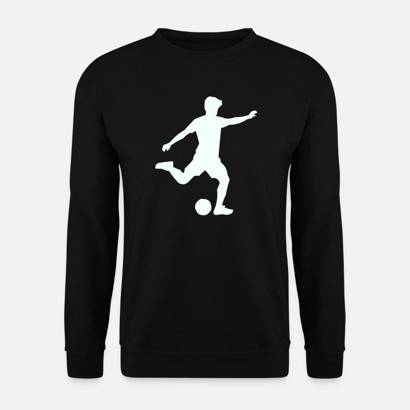 Foosball silhouette in jump - Unisex Sweatshirt - black