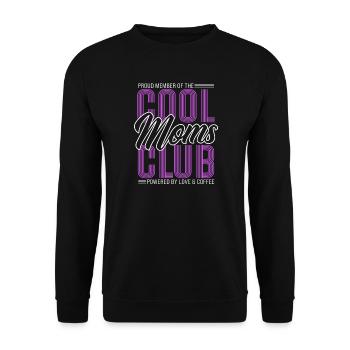 Club des mamans cool - Un cadeau des mamans pour la fête des mères - Sweat-shirt Unisexe - noir - Devant - Alina (178cm) & Michal (187cm)