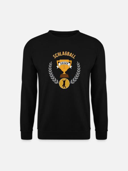 Schlagball Sieger Gewinner Turnier Meisterschaft - Unisex Pullover - Schwarz