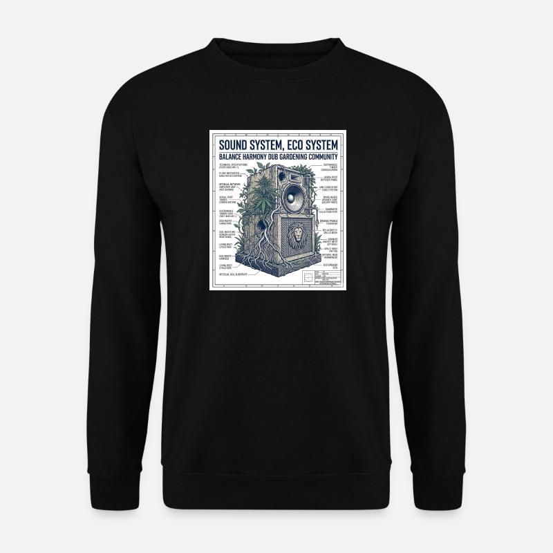 Reggae Soundsystem Eco - Sweat-shirt Unisexe - noir