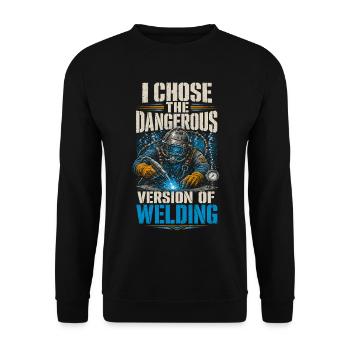Underwater Welder Underwater Welder - Unisex Sweatshirt - black - Front - Alina (178cm) & Michal (187cm)