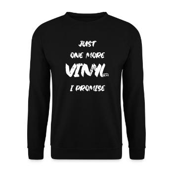 Vinyl - Unisex Sweatshirt - black - Front - Alina (178cm) & Michal (187cm)