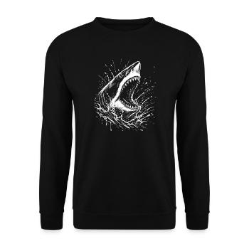 Hai - Unisex Pullover - Schwarz - Vorne - Alina (178cm) & Michal (187cm)