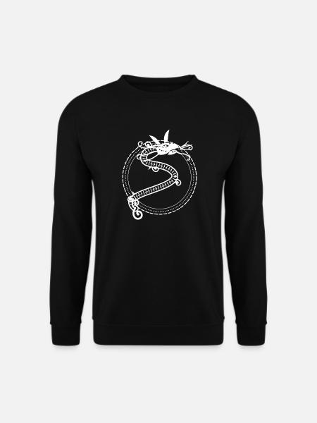 Mandala Drache - Unisex Pullover - Schwarz