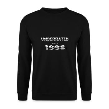 1998 anniversaire 24 ans sous-estimé - Sweat-shirt Unisexe - noir - Devant - Alina (178cm) & Michal (187cm)