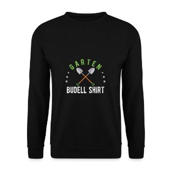 Garten Buddel Shirt Hobbygärtner Gärtnerin Gärtner - Unisex Pullover - Schwarz - Vorne - Alina (178cm) & Michal (187cm)