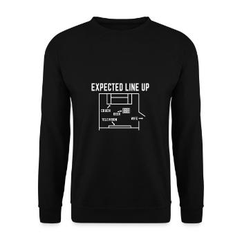 Drôle de football Proverbes De football Les fans de football - Sweat-shirt Unisexe - noir - Devant - Alina (178cm) & Michal (187cm)