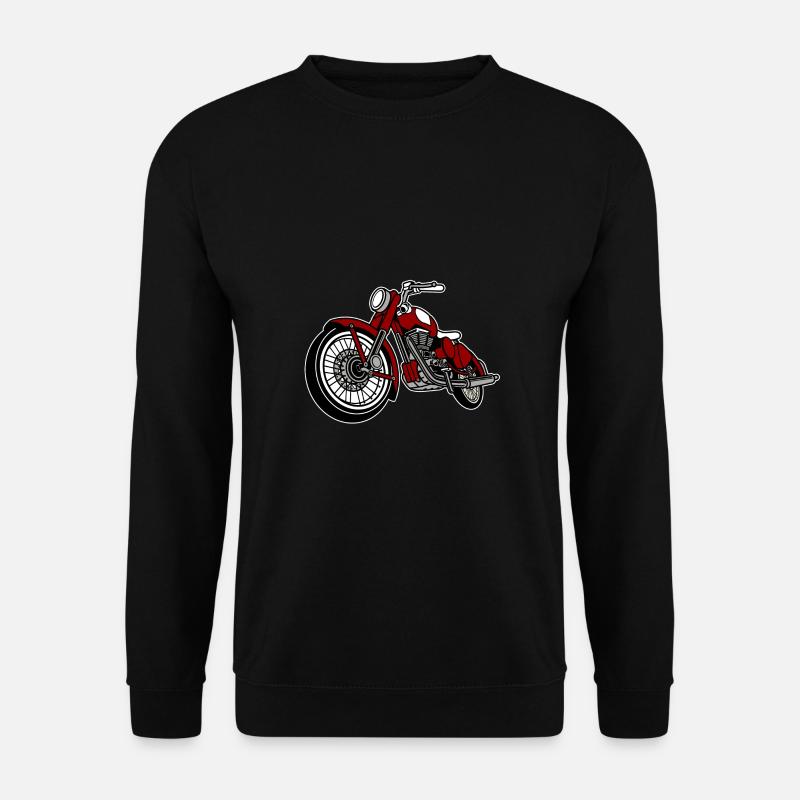Motorrad Old School - Unisex Pullover - Schwarz