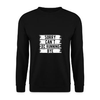 Cross Country Runner Design - XC Coach - Running - Unisex Sweatshirt - black - Front - Alina (178cm) & Michal (187cm)