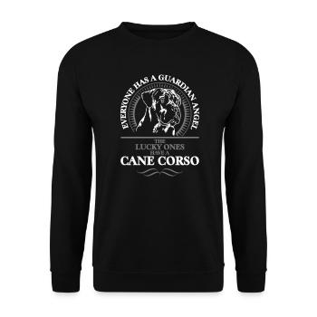 L'idée de cadeau de CANE CORSO Ange Gardien Wilsign - Sweat-shirt Unisexe - noir - Devant - Alina (178cm) & Michal (187cm)
